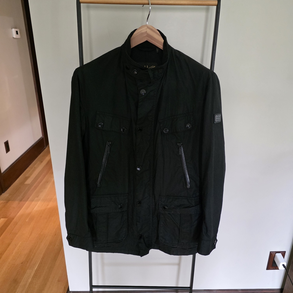 Barbour Men's Dark Military Field Jacket
